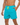 Men's Short Swim Shorts with Contrast Waistband Turquoise