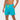 Men's Short Swim Shorts with Contrast Waistband Turquoise