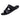 Men's Slide Sandals with Cutout Strap and Metallic Studs Black