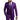 Men's Slim Fit Three-Piece Suit with Notched Lapels and Flap Pockets Purple