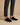 Men's Suede-Textured Mule Loafers with Open Back and Metal Detail Black