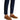 Men's Suede-Textured Mule Loafers with Open Back and Metal Detail Brown