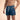 Men's Swim Shorts with Drawstring and Curved Hem Dark Blue