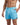Men's Swim Shorts with Drawstring and Curved Hem Light Blue