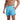 Men's Swim Shorts with Drawstring and Curved Hem Light Blue