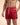 Men's Swim Shorts with Drawstring and Curved Hem Red