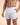 Men's Swim Shorts with Drawstring and Curved Hem White