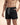 Men's Swim Shorts with Elastic Waistband and Drawstring Black