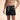 Men's Swim Shorts with Elastic Waistband and Drawstring Black