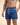 Men's Swim Shorts with Elastic Waistband and Drawstring Navy Blue