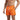 Men's Swim Shorts with Elastic Waistband and Drawstring Orange