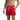 Men's Swim Shorts with Elastic Waistband and Drawstring Red