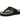 Men's Thong Flip-Flops with Studded Straps and Textured Footbed Black