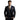 Men's Three-Piece Suit with Notched Lapels and Pocket Watch Chain Black