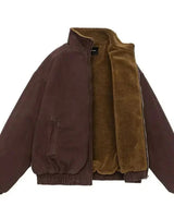 Men’s Zip-Up Bomber Jacket with Stand Collar-Jackets & Coats for men-CaldwellVoss