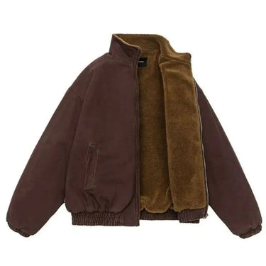 Men’s Zip-Up Bomber Jacket with Stand Collar-Jackets & Coats for men-CaldwellVoss