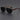 Unisex Double Bridge Square Sunglasses Black & Cognac
