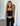 Women Sleeveless Top Asymmetrical Neckband Detail Design Black