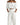 Women Top Off Shoulder V Neck Half Sleeve Loose Fit White