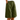 Women's Button Front Elastic Waist Knee Length Shorts Army Green
