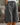 Women's Button Front Elastic Waist Knee Length Shorts Gray