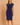 Women's Cap Sleeve Pleated Midi Dress Navy