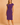 Women's Cap Sleeve Pleated Midi Dress Purple