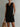 Women’s Cowl Neck Sleeveless Mini Dress with Pockets Black