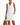 Women’s Cowl Neck Sleeveless Mini Dress with Pockets White