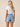 Women's Elastic Waist Drawstring Frayed Denim Shorts 1