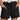 Womens Elastic Waistband Drawstring Shorts with Front Patch Pockets and Cuffed Hems Black