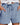 Womens Elastic Waistband Drawstring Shorts with Front Patch Pockets and Cuffed Hems Light Blue
