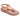 Women’s Flat Sandals with T-Strap and Metal Detail Pink