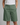 Women’s High Rise Knee Length Shorts with Slant Pockets Green