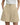 Womens High Waist Wide Leg Pleated Shorts with Double Button Closure Apricot