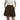 Womens High Waist Wide Leg Pleated Shorts with Double Button Closure Brown