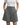 Womens High Waist Wide Leg Pleated Shorts with Double Button Closure Dark Grey