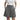 Womens High Waist Wide Leg Pleated Shorts with Double Button Closure Dark Grey