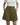 Womens High Waist Wide Leg Pleated Shorts with Double Button Closure Green