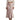 Women's High Waisted Ankle Length Flared Skirt Pink
