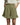 Women's High Waisted Pleated Shorts with Ruffle Hem and Side Pockets Green