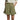 Women's High Waisted Pleated Shorts with Ruffle Hem and Side Pockets Green