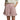 Women's High Waisted Pleated Shorts with Ruffle Hem and Side Pockets Light Pink