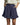 Women's High Waisted Pleated Shorts with Ruffle Hem and Side Pockets Navy Blue