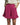Women's High Waisted Pleated Shorts with Ruffle Hem and Side Pockets Pink