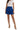 Women's High-Waisted Smocked Tiered Mini Skirt Blue