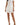Women's High-Waisted Smocked Tiered Mini Skirt White