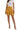 Women's High-Waisted Smocked Tiered Mini Skirt Yellow