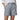 Womens High Waisted Striped Shorts with Cuffed Hem and Side Pockets Blue