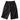 Women’s Knee Length Pleated Linen Blend Shorts Black